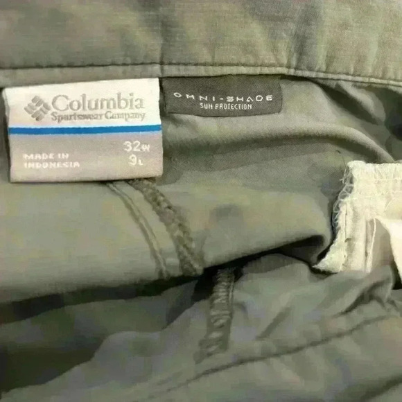 Columbia Omni-Shade grey shorts size 32 X 9 - Picture 4 of 7